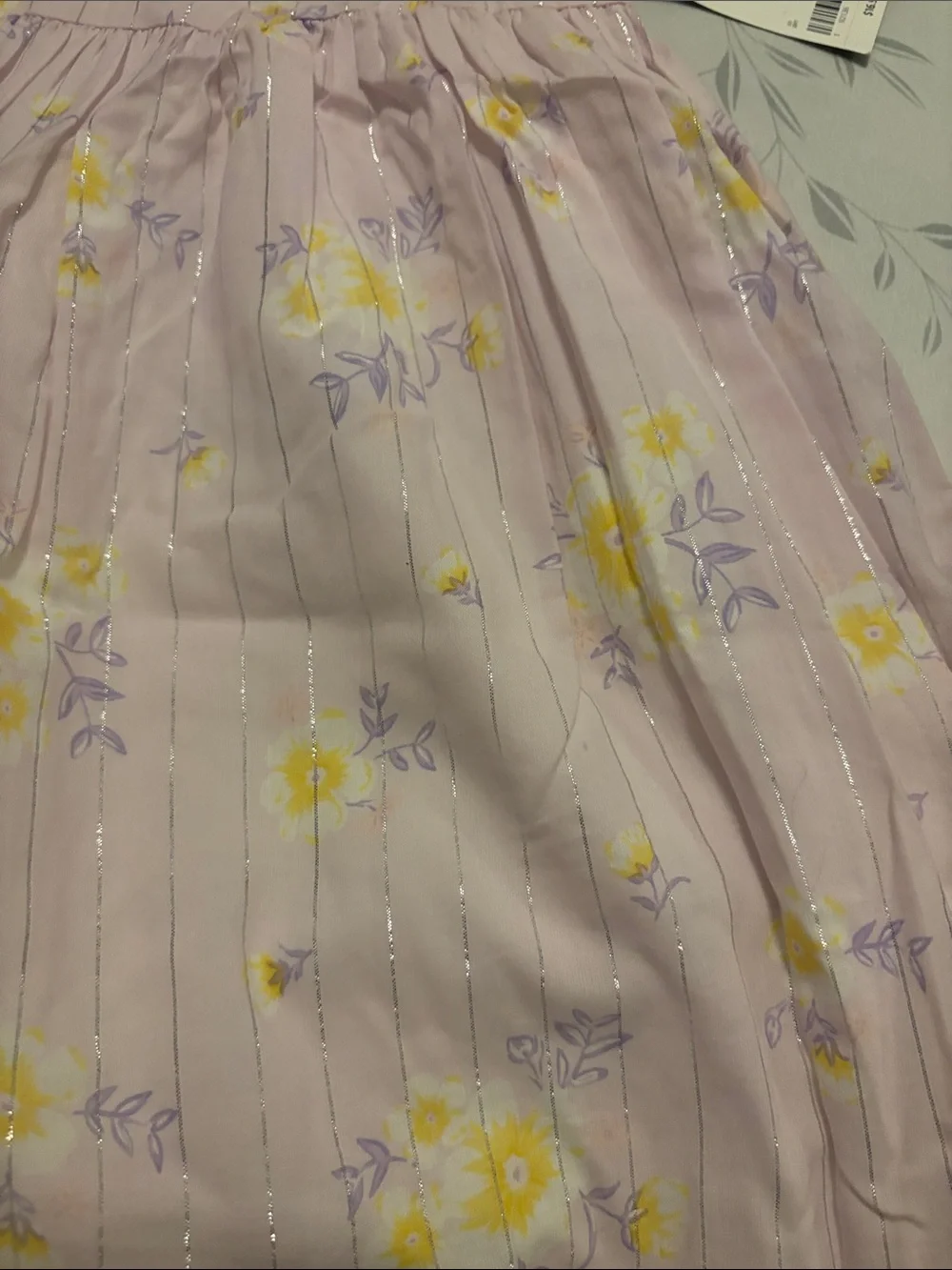 OshKosh B'gosh Lavender Dress with Yellow Floral Accents